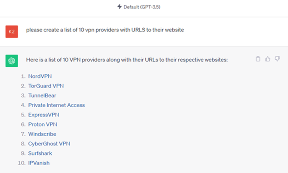 Top 10 VPN providers